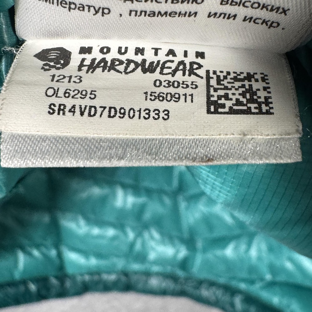 Mountain Hardwear Teal Puffer Jacket - Picture 5 of 10